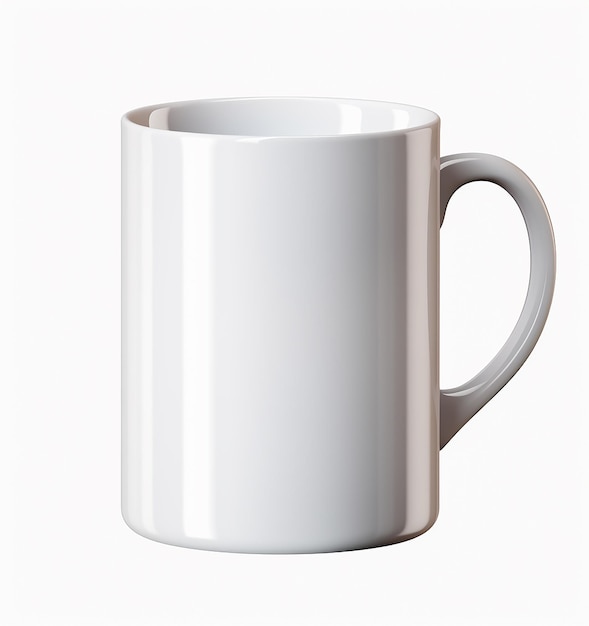 Mockup White Coffee Mug Isolated On Transparent Background In T