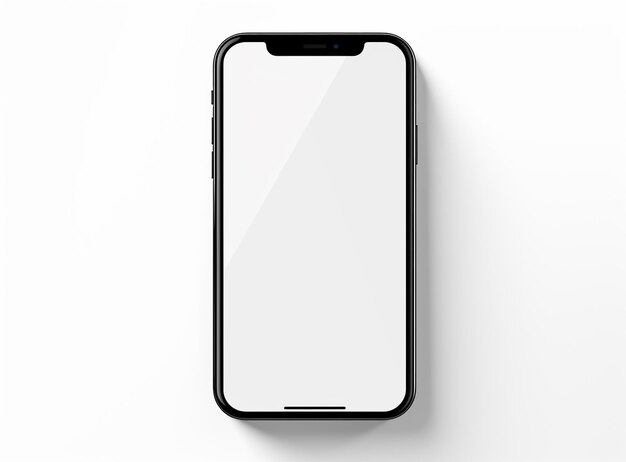 A mockup of the white screen of iPhone 11 mockup