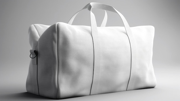 Mockup of a white tote bag for designers and merchants Generated AI