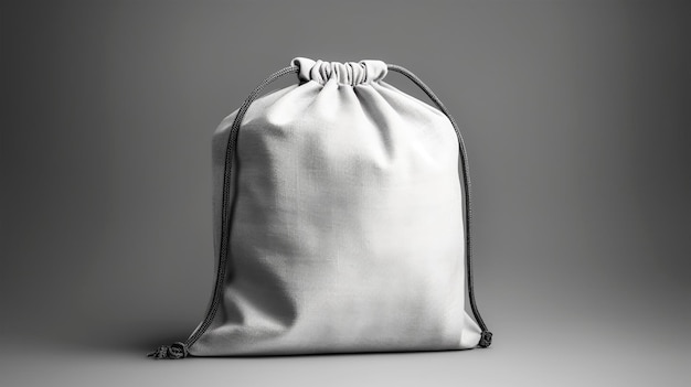 Mockup of a white tote bag for designers and merchants Generated AI