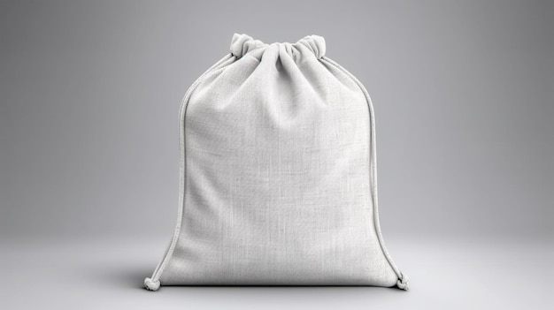 Foto mockup di una tote bag bianca per designer e commercianti ia generata