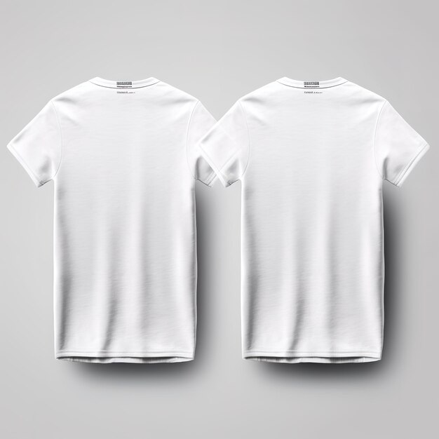 mockup of a white tshirt