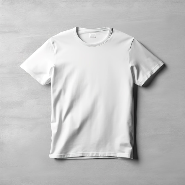 mockup of a white tshirt