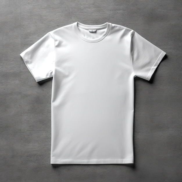 mockup of a white tshirt