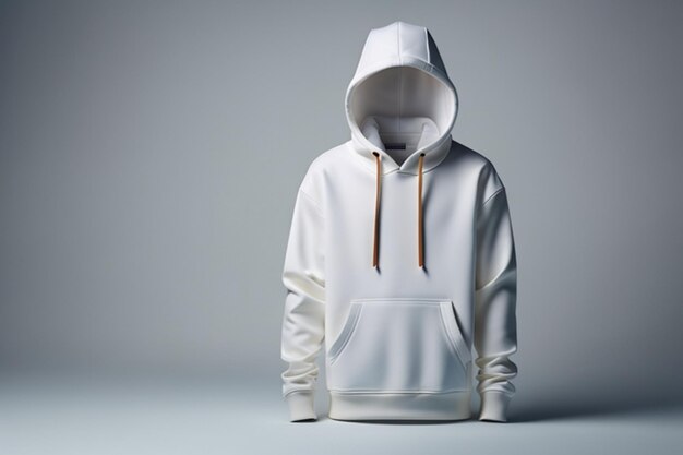 Mockup Witte Hoodie sjabloon mockup hoodie 3D