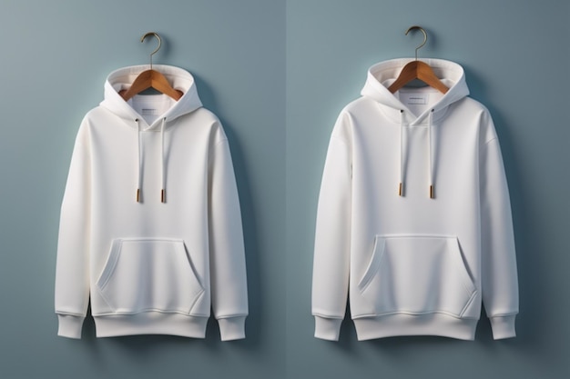 Mockup Witte Hoodie sjabloon mockup hoodie 3D