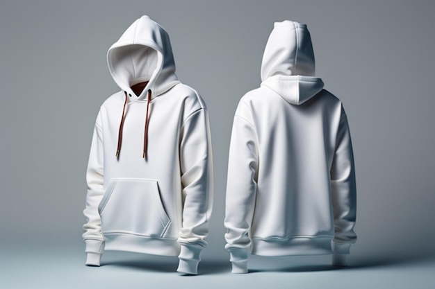 Mockup Witte Hoodie sjabloon mockup hoodie 3D