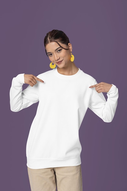 mockup woman wearing tshirt oversized tshirt Blinkstore studio setting fashion design appare