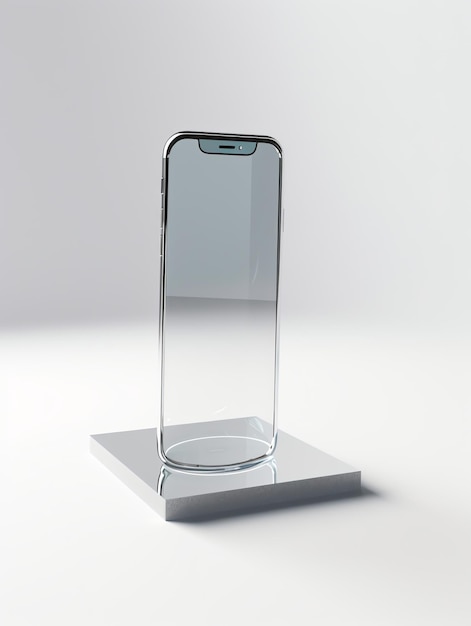 사진 마크업 (mockup) - 탄화 유리 (tempered glass) 의 모형.