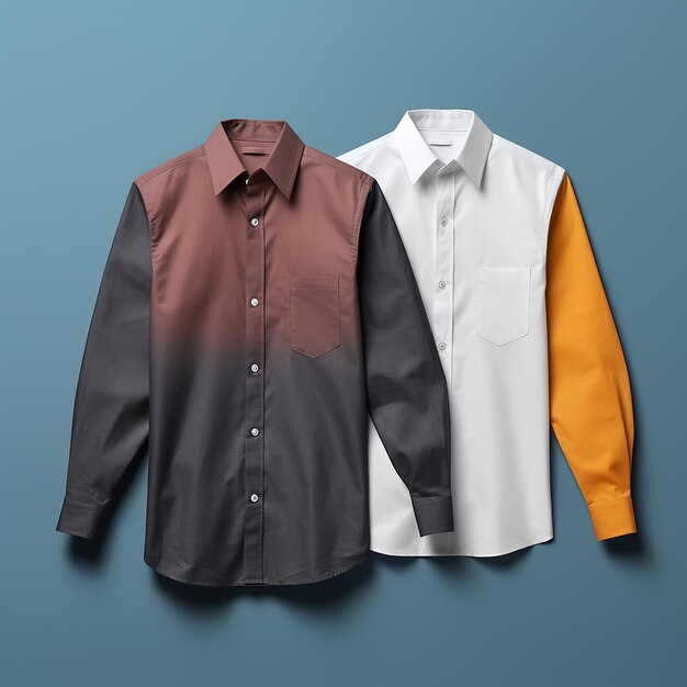 Mockups of stylish shirts