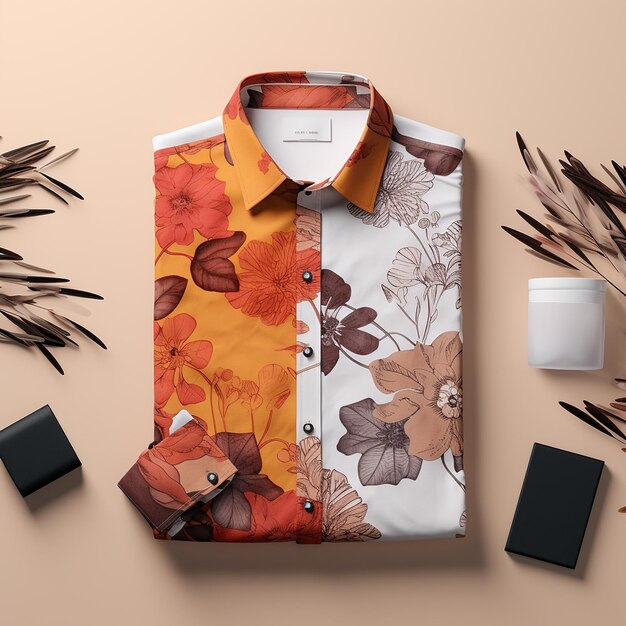 Mockups of stylish shirts