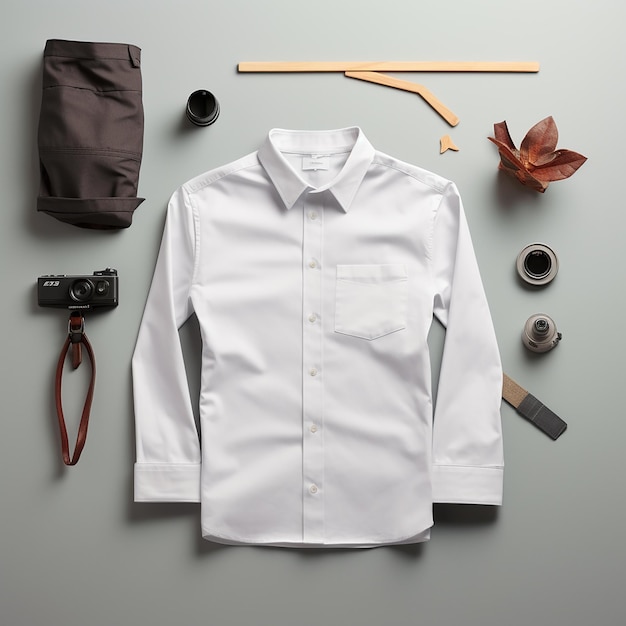 Mockups of stylish shirts