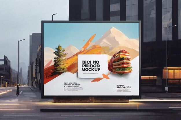 Mockups van reclameborden