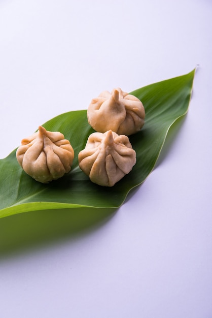Modak is an Indian sweet dumpling offered to Lord Ganapati on Ganesh Chaturthi Festival. Indian festival food