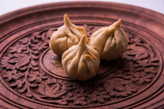 Modak is an Indian sweet dumpling offered to Lord Ganapati on Ganesh Chaturthi Festival. Indian festival food