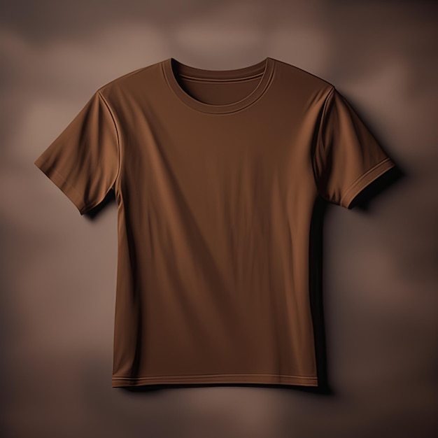 Foto mode jurk mockup bruin t-shirt leeg