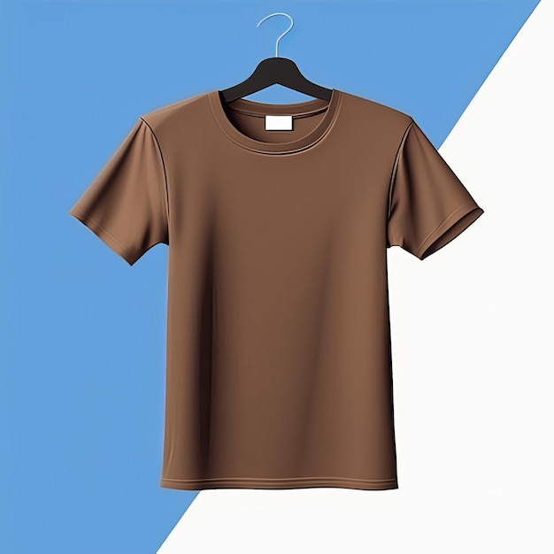 Mode mockup bruin T-shirt leeg