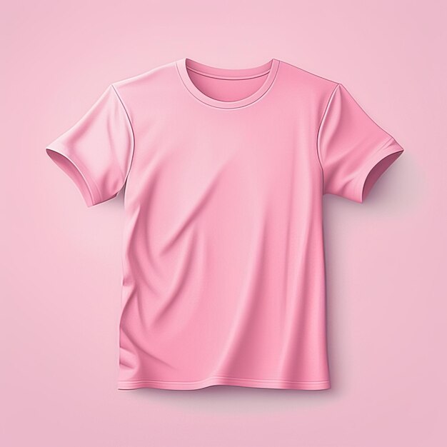 Foto mode mockup roze t-shirt leeg