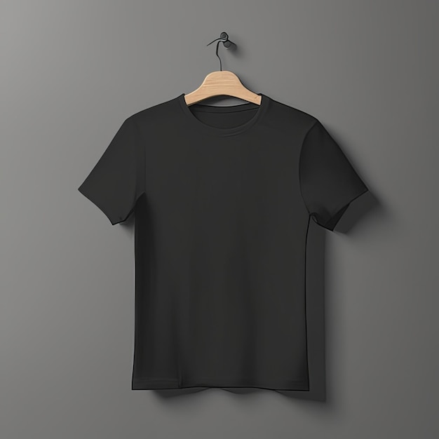 Mode mockup zwart T-shirt blanco