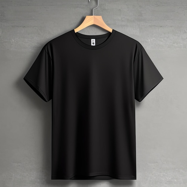 mode zwarte mockup tshirt leeg