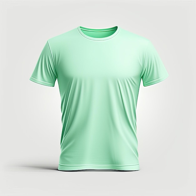 Modekleding kleding muntgroen T-shirt leeg