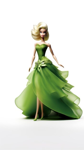 Barbie Year 2003 International Superstar 12 Inch Doll - Shakira in green  dress, boots with tambourine