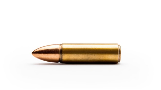 A model of a bullets with a white background