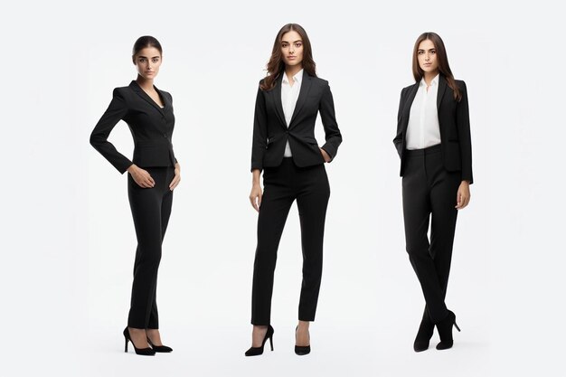 a model of a businesswoman in a suit