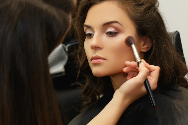 Model en make-up artiest