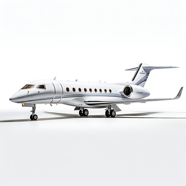 Photo model gulfstream g650 2008 business jet on white background ultra illustration assembly designs