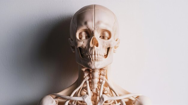 Model of human head and neck for study isolated