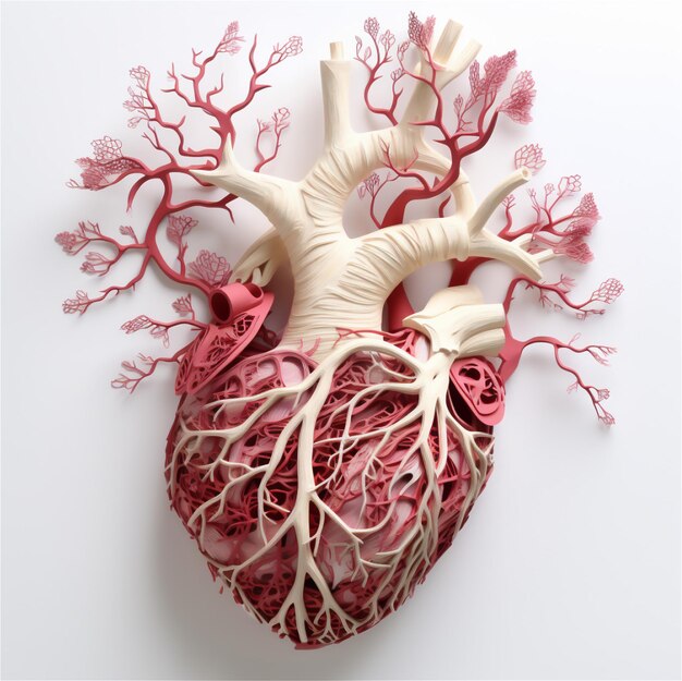 Photo model of a human heart 3d model