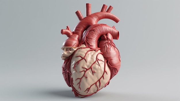 A model of a human heart