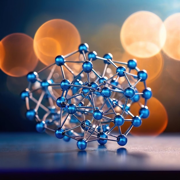 Model of molecular structure chemistry representation of molecule