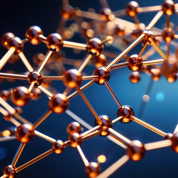 Model of molecular structure chemistry representation of molecule