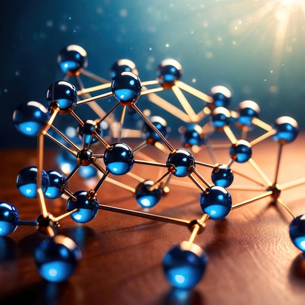 Model of molecular structure chemistry representation of molecule