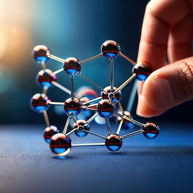 Model of molecular structure chemistry representation of molecule