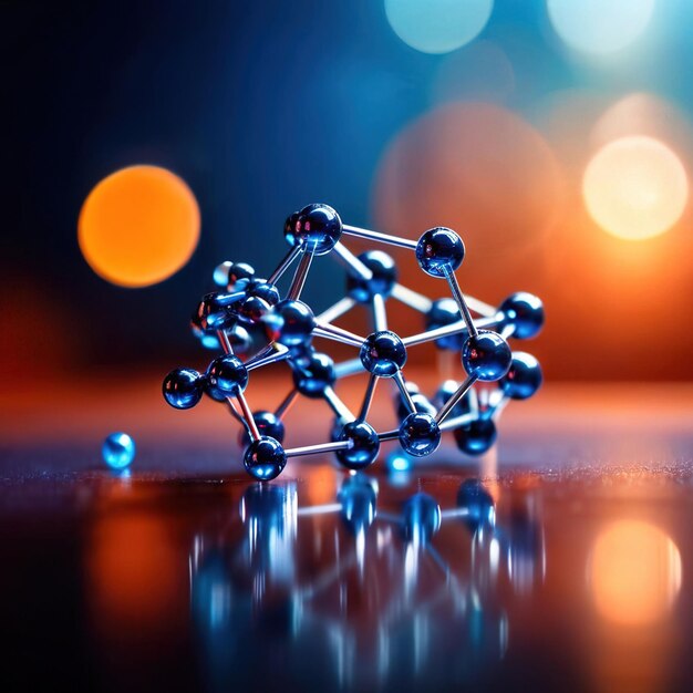 Model of molecular structure chemistry representation of molecule