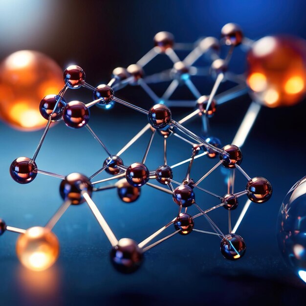 Model of molecular structure chemistry representation of molecule