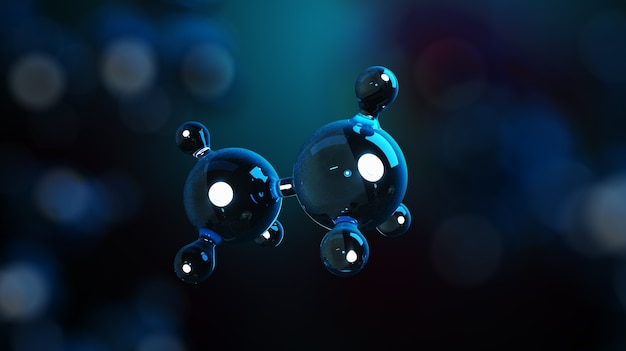 Photo model of molecule isolated