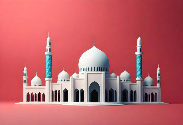 a model of a mosque made by the company of the blue mosque