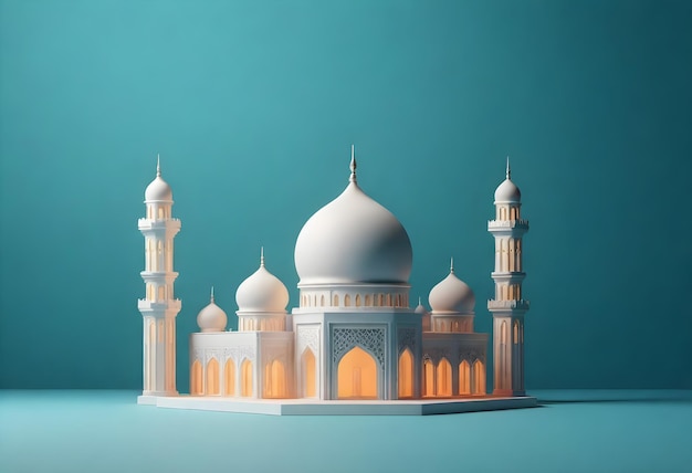 a model of a mosque made by a mosque