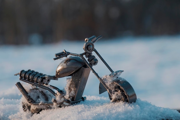 子供の装飾のギフトのためのモデル モーター サイクルの雪のおもちゃ