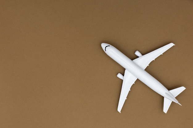 Model plane, airplane on pastel color background