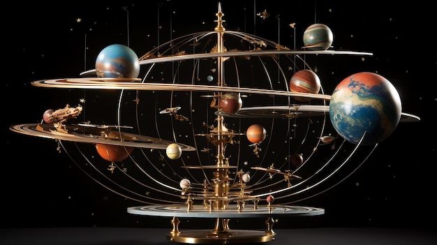 A model of a planet made by the solar system