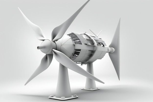 A model of a propeller for wind turbine electricity generator