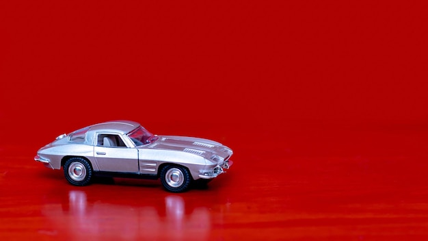 Model of retro car 1963 corvette sting ray