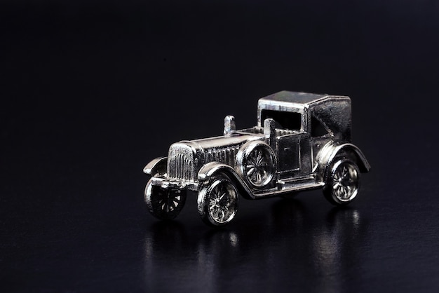 model of a retro car in miniature