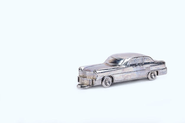 model of retro cars in miniature