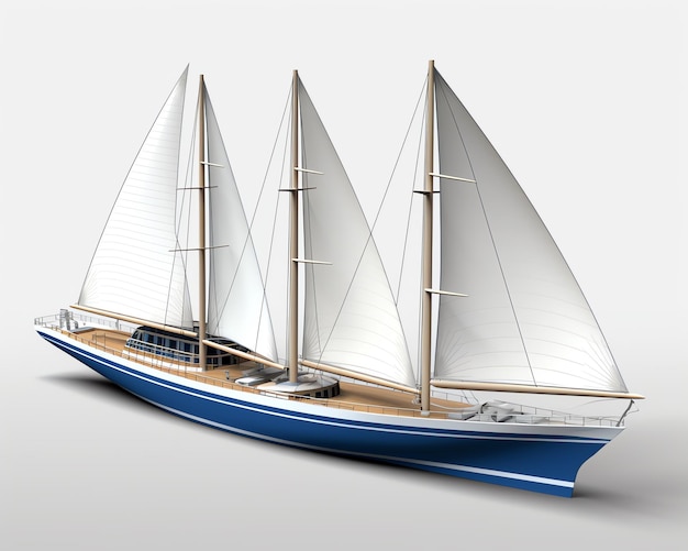 a model of a sailboat